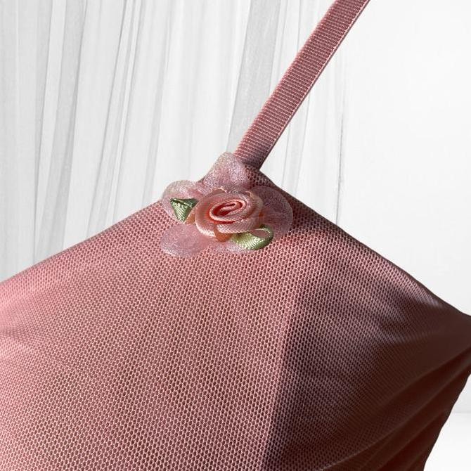 

[ Redpink ] Dress Night Lingerie Babydoll Gaun Tidur Cute Looks Anggun Transparan Hot Godaan Women Froint Flower Melati Strap Shoulders Elastis Adjustable Mid Back Best Seller Sifon Soft Fabric Good Quality Ljd Original