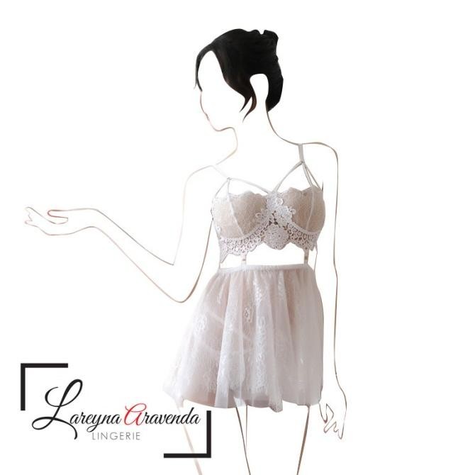 

Set Lingerie + Cd Seksi Model Mini Babydoll Lace Lg360 Original