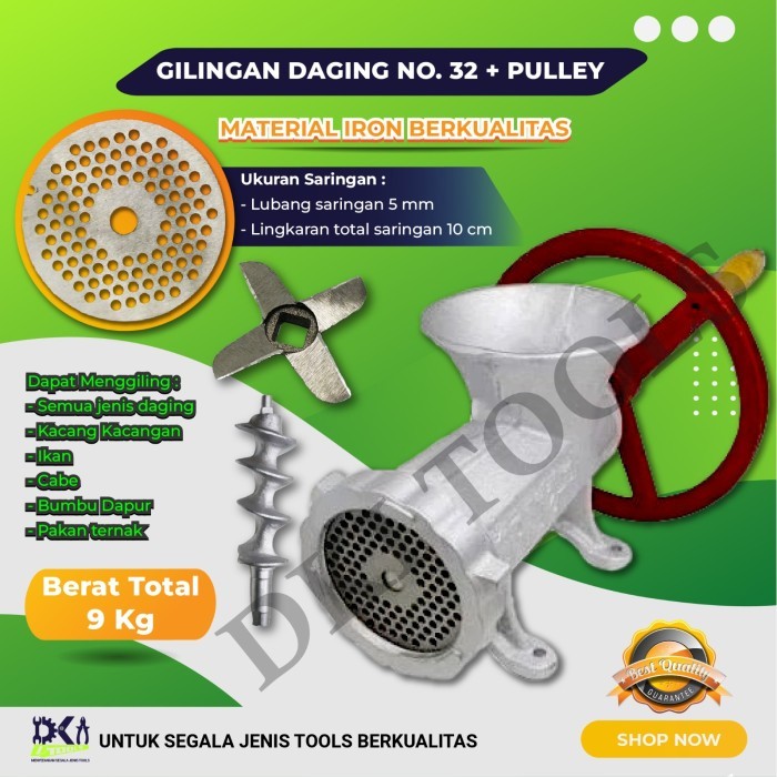 Gilingan Daging Meat Mincer No 32 with Pulley