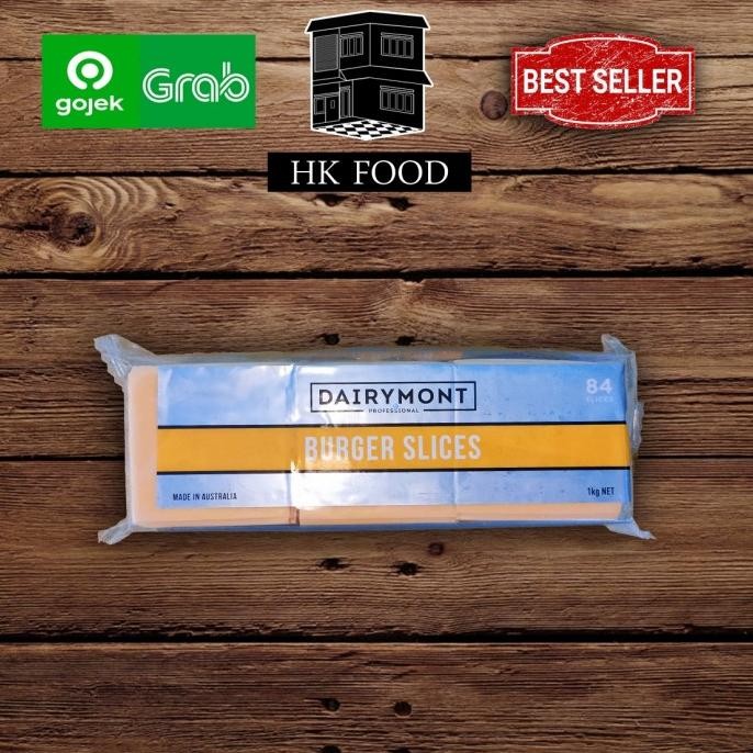 

SIAP KIRIM DAIRYMONT BURGER SLICES RED CHEDDAR CHEESE | KEJU 1 KG.