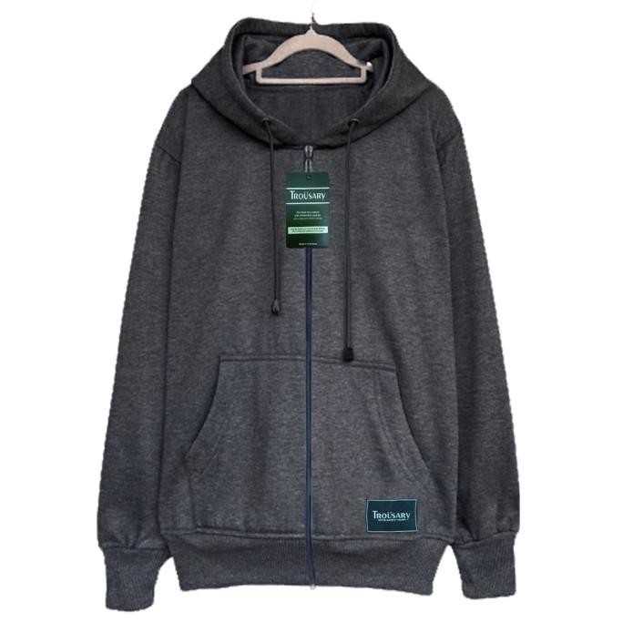 Promo Jaket Sweater Zipper Hoodie Pria Wanita Polos Resleting Hijau Mint S