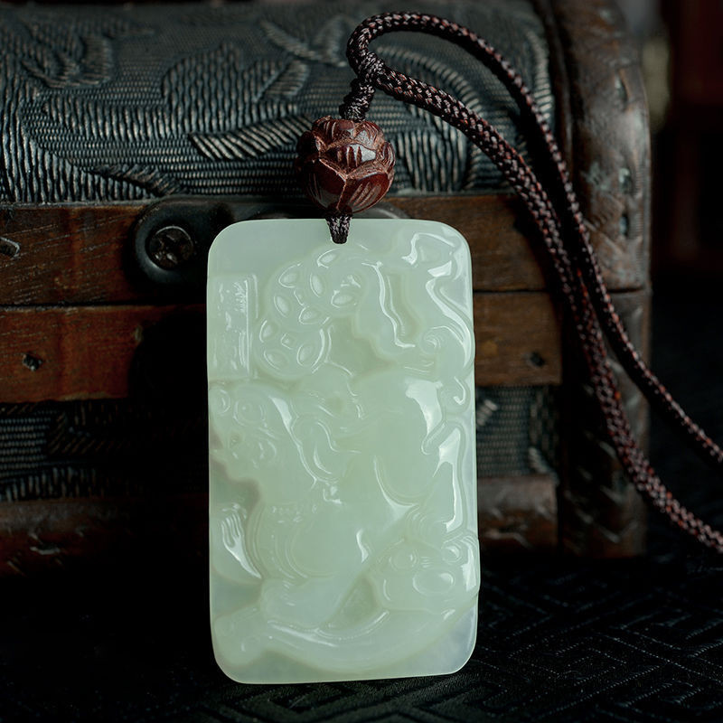 Liontin Pixiu Khusus, Liontin Jade Pixiu, Kalung Jade Pixiu Fashion Tingkat Tinggi