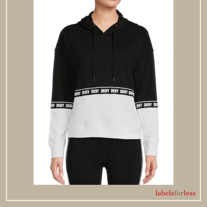 Promo Dkny Colorblock Hoodie Top