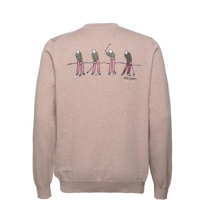 Sale Lyle And Scott Evolution Crewneck Beige Original