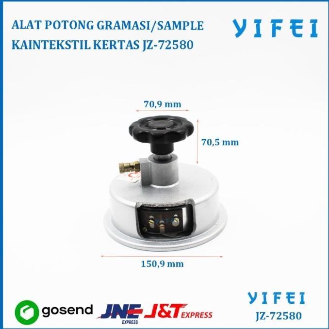 

SIAP KIRIM ALAT POTONG GRAMASI/SAMPLE KAIN TEKSTIL KERTAS GSM CUTTER YIFEI-72580
