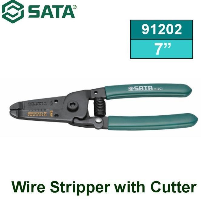 

SIAP KIRIM TANG KUPAS KABEL 7 INCH 91202 SATA TOOLS WIRE STRIPPER CUTTER PLIERS