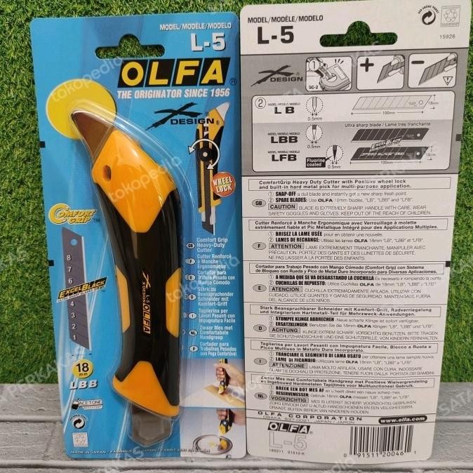

SIAP KIRIM PISAU CUTTER 18MM SNAP-OFF BLADE CUTTER L-5 OLFA JAPAN