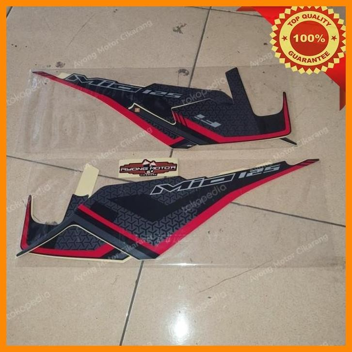 [AMC] STRIPING MIO M3 125 2021 HITAM FULL (MERAH) ORIGINAL