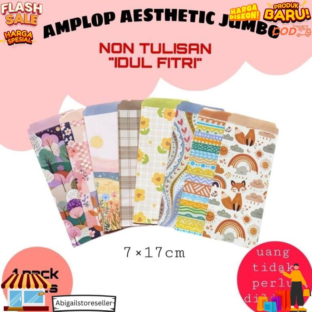 

Amplop Lebaran / Amplop Idul Fitri Ukuran Jumbo (Isi 10 Pcs) Jumbo D Promo Puncak