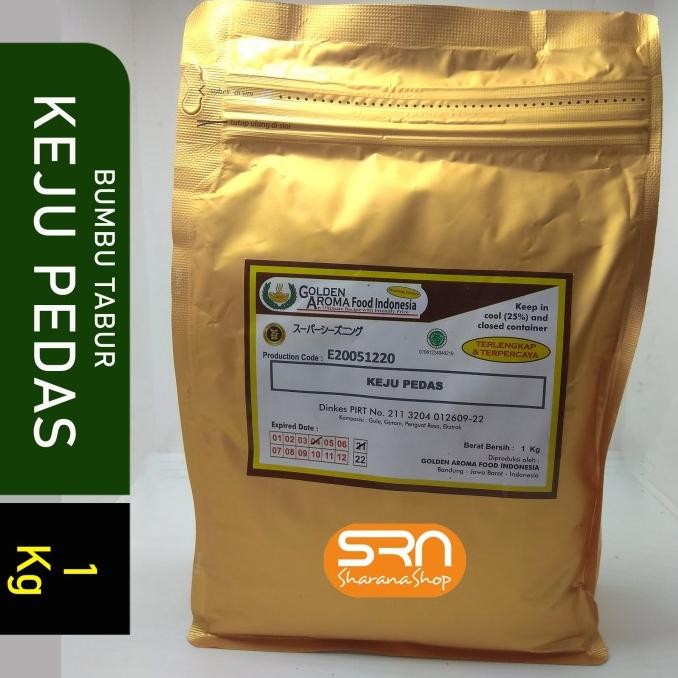 

SIAP KIRIM BUMBU TABUR 1 KG RASA KEJU PEDAS, HALAL, KEMASAN ALUMUNIUM ZIP LOCK