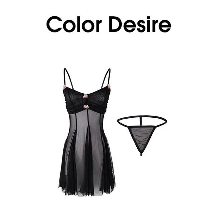 

Lingerie Kissme Dinas Malam Lucu Bunga Original