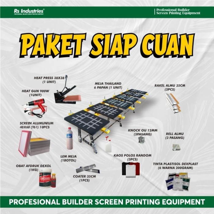 

Paket siap Cuan sablon