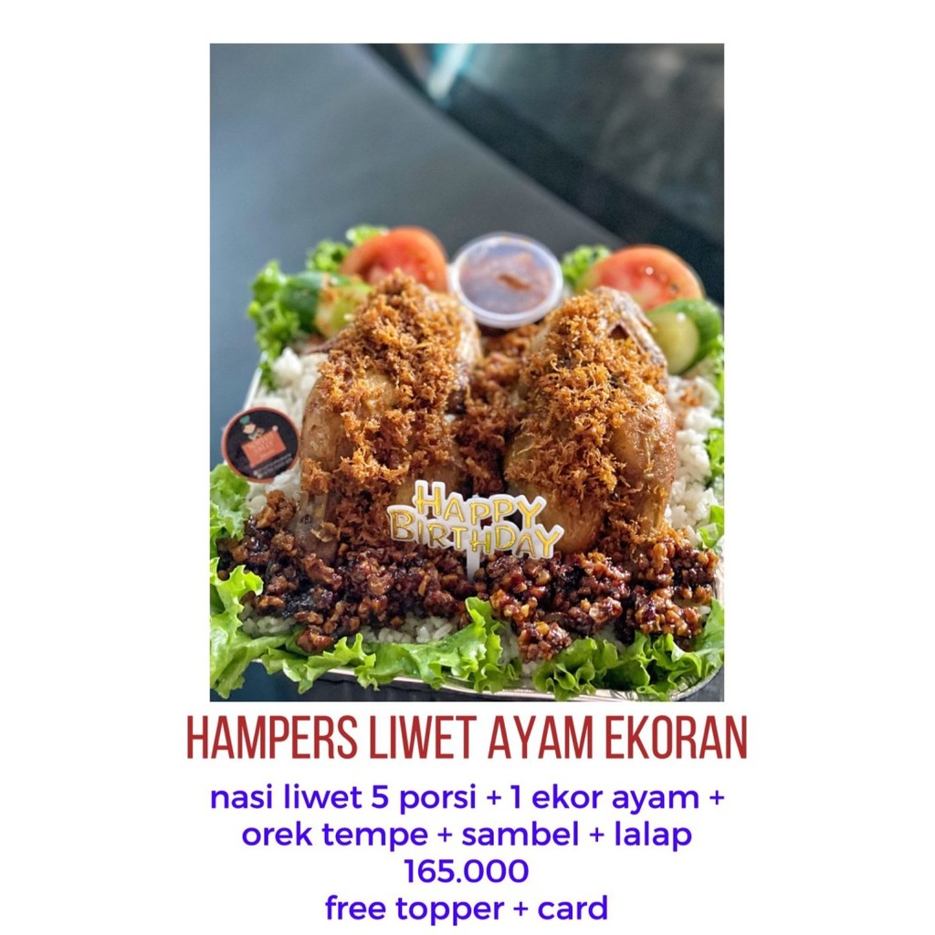 

Hampers Liwet Ayam Ekoran , READY SETIAP HARI, NOTE TGL DAN UCAPAN