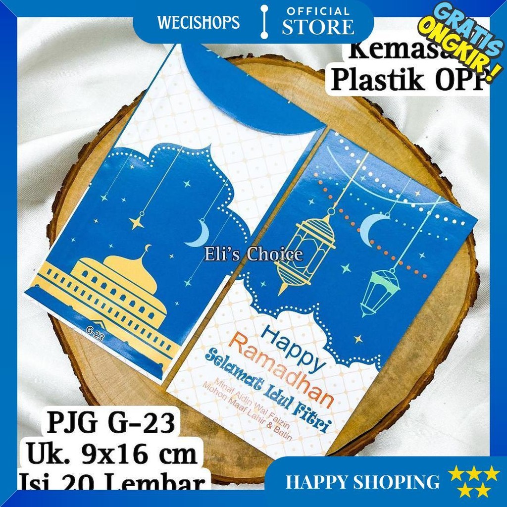 

Amplop Lebaran Panjang Isi 20 Lembar / Angpao Lebaran Karakter Lucu Islami Ramadhan 2024 D Terlaris