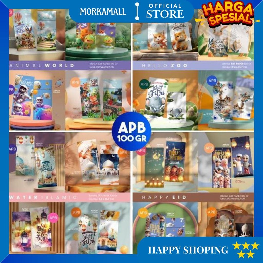 

Amplop Lebaran Edukasi (Isi100Pcs) | Amplop Edukasi | Isi 4 Desain (Sesuai Tema) | Bahan Premium D Sale