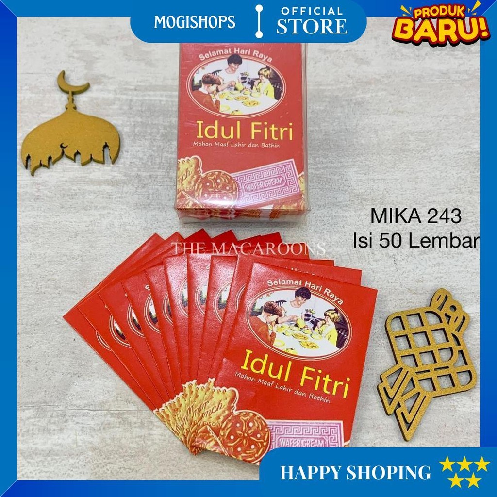 

Amplop Tema Snack Lebaran Idul Fitri Isi 50 Lembar / Angpao Thr Multifungsi D Cod