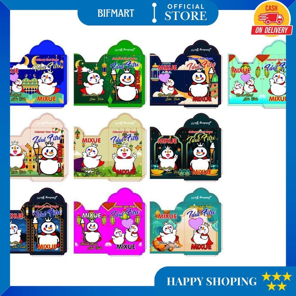 

Termurah !! 1000 Pcs Jadian Paket Usaha Amplop Lebaran 2025 New Design (Atm, Snack, Mixue, Sosmed) D Promo 3.3