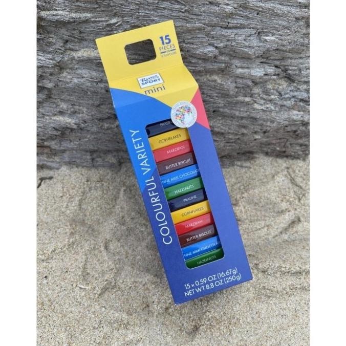 

Grosir Enak!!!! Cokelat Ritter Sport Mini Assorted Giftbox 250Gram 15Pcs -