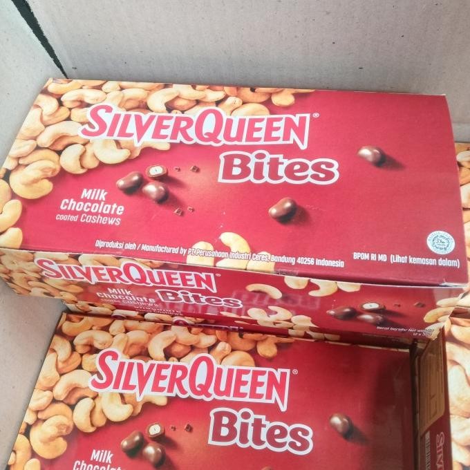 

Murah Silverqueen Bites Almond Cashew Isi 12 X 40Gr - Cokelat Silver Queen