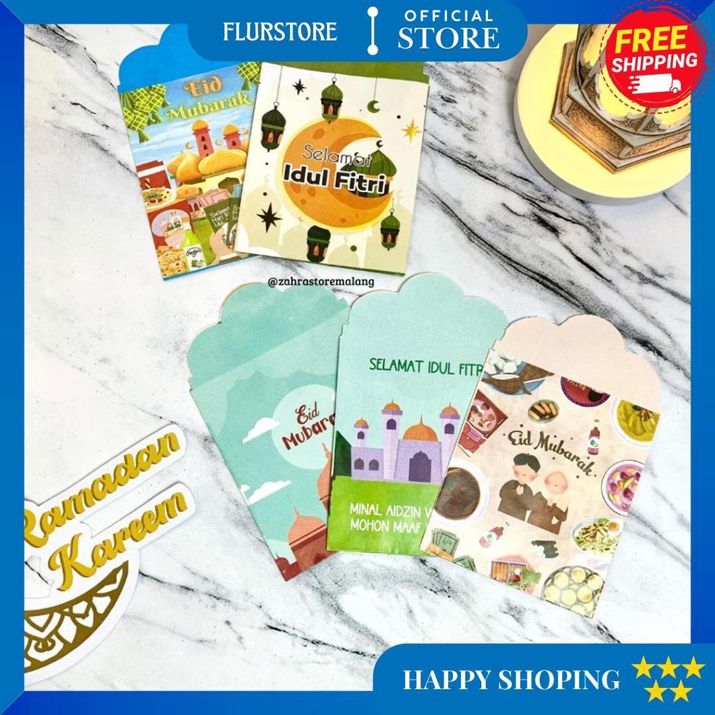

10 Pcs Amplop Lebaran 2025 Medium Muslim D Sale