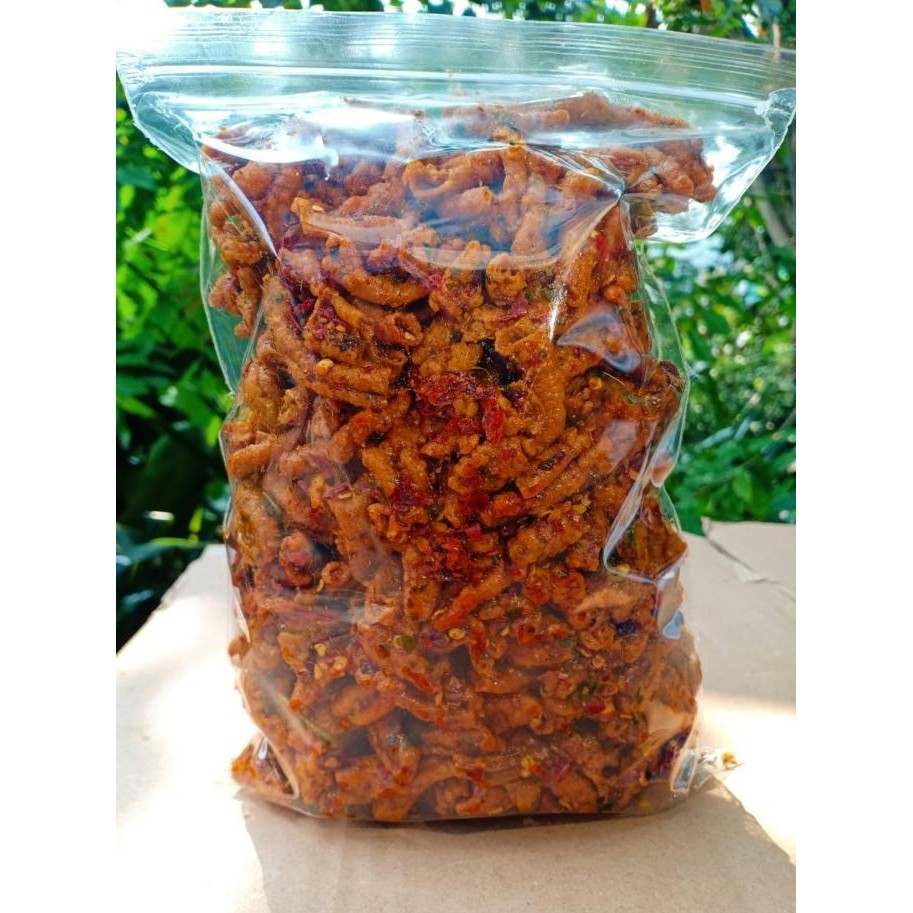 

Murah Keripik Usus Ayam Crispy 1Kg Pedas Daun Jeruk & Original