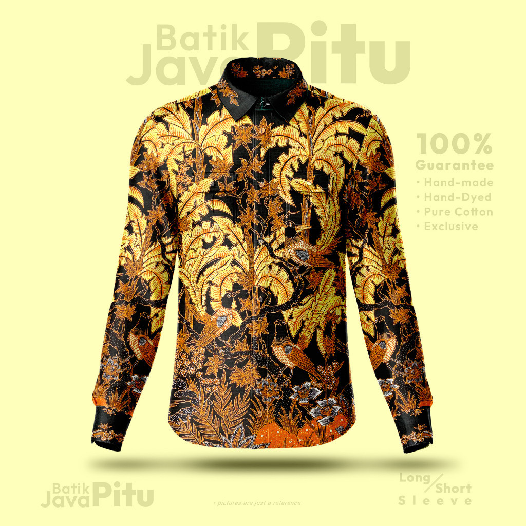 JavaPitu -  Bird Of Paradise : Kemeja Batik Tulis Pria