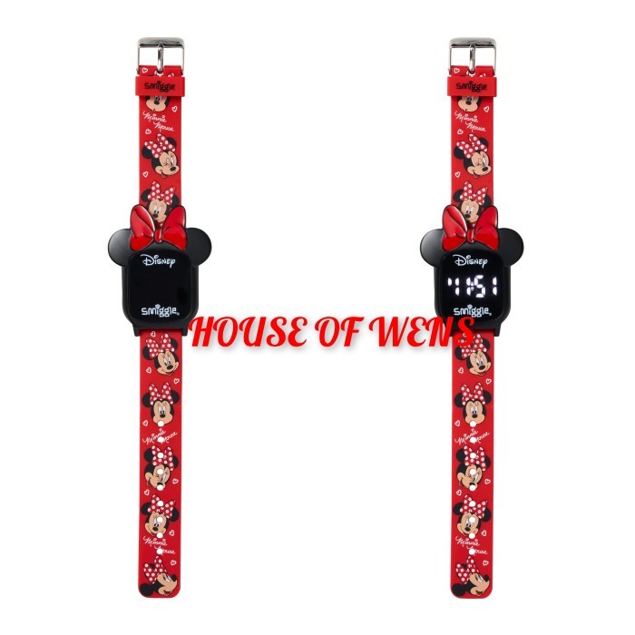 SMIGGLE MINNIE MOUSE DIGITAL WATCH ORIGINAL - JAM TANGAN SMIGGLE