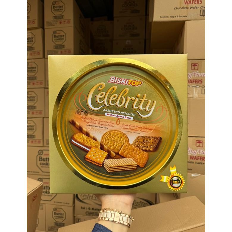 

ORIGINAL Biskitop Denex Black Cokies Butter Cokies Premium Package Hampers Kue Lebaran ua-86