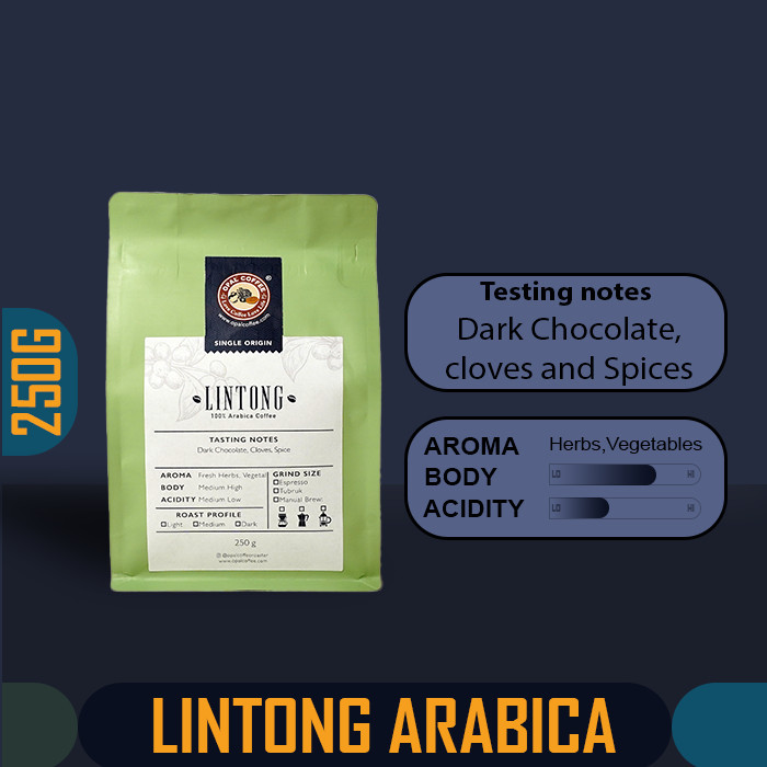 

Opal Coffee - Lintong Arabica Roasted Beans 250G