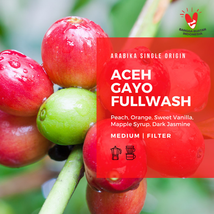 

Arabika Gayo Full Wash 200 Gr Roast Bean Coffee - Kopi Biji Matang