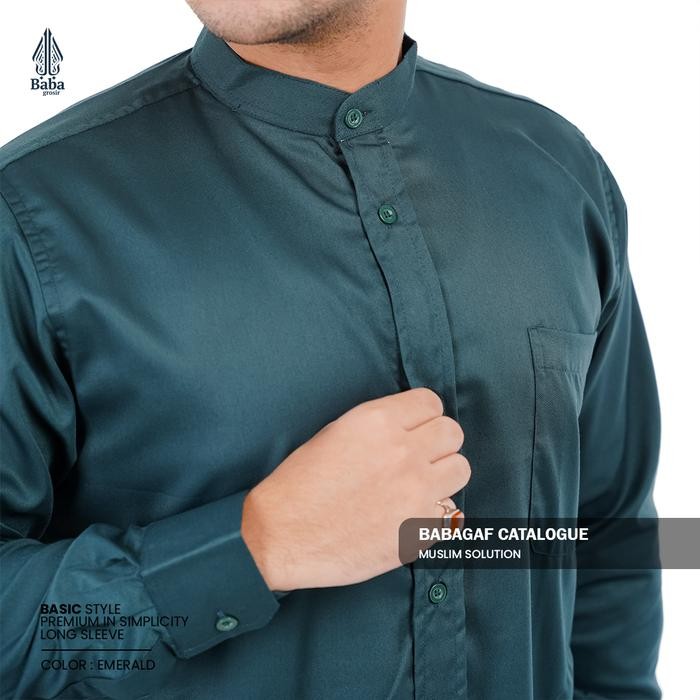 Terbaru Koko Tarim Habib Jamal Babagaf Lengan Panjang Santri Pria Muslim Dewasa Terlaris