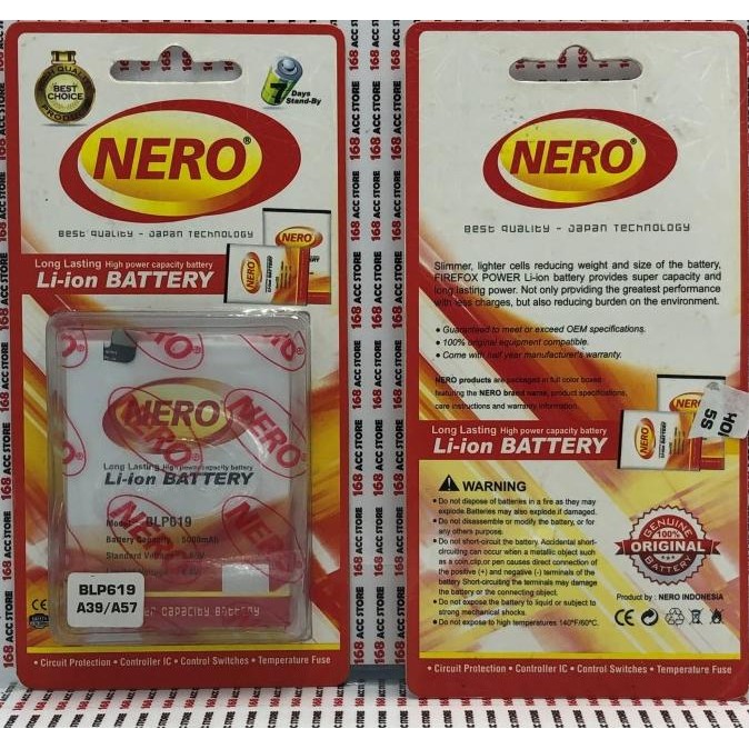 BATERAI OPPO A39 / A57 / BATERAI DOUBLE POWER OPPO A39 / OPPO BLP 619 Terlaris