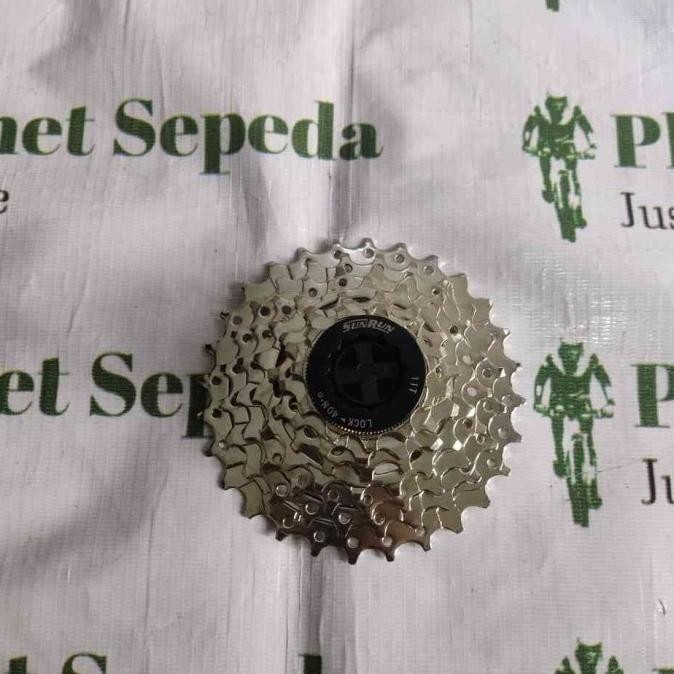 Terjangkau Sprocket Sunrun Ssr-7S 7 Speed 11-28T Casette Chrome