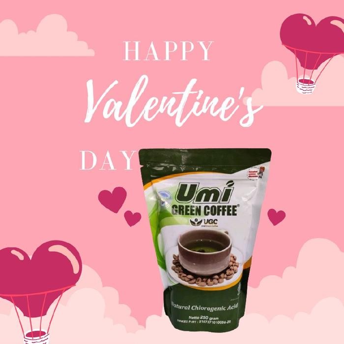 

terbaru !!! jateng-ugc umi green coffee ori 250 gram organic nol kalori ready