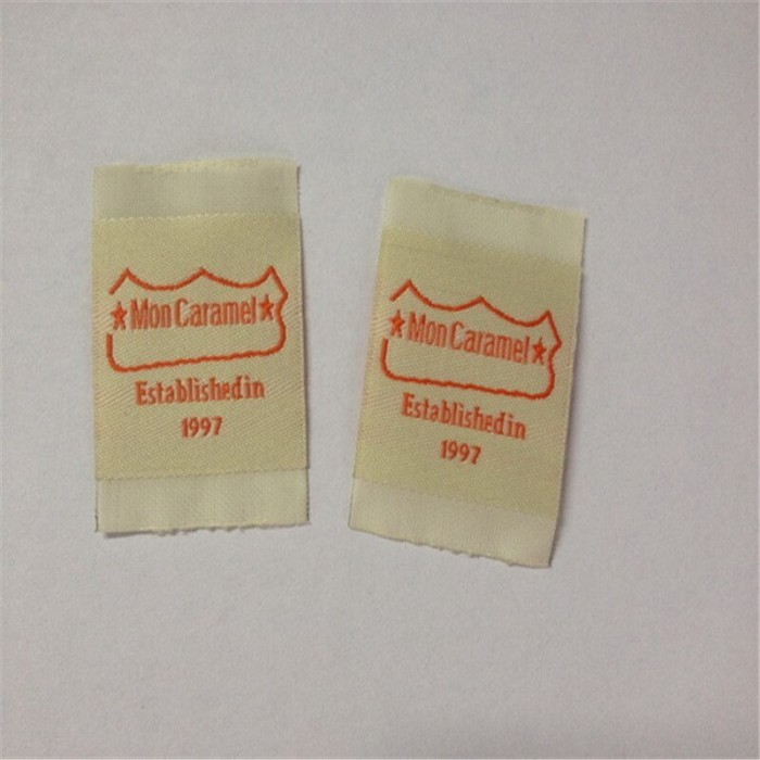 

FACTORY PRICE HIGH DENSITY CUSTOMIZED WOVEN LABEL FOR KAMJAY