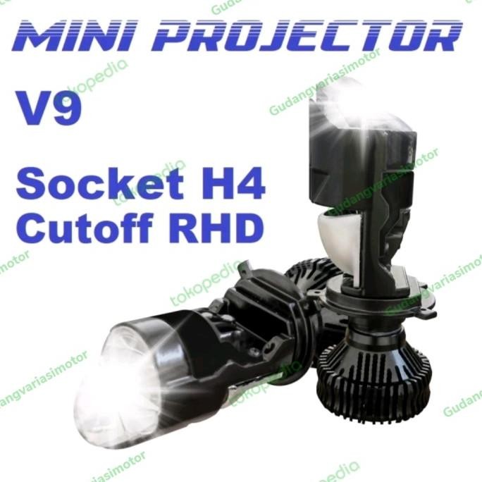 lampu led vinyx h4  v9 mini projie super terang Terlaris