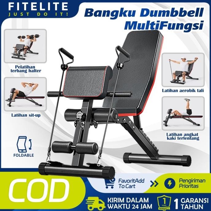Produk Baru!! Dumbbell Weight Bench Home/Fitness Adjustable Press Sit up Bench Dumbell Stool/ bangku