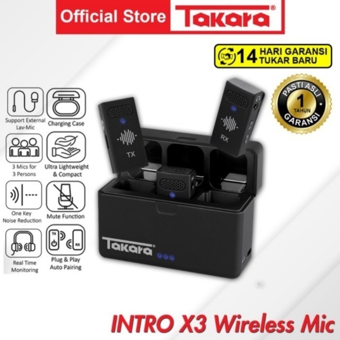 HOT SALE mic wireless takara intro x3 takara intro x3
