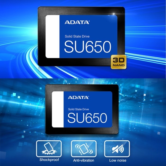 NEW SSD Adata SU650 512GB - Sata 3 2,5" - SSD 512GB Adata SU650