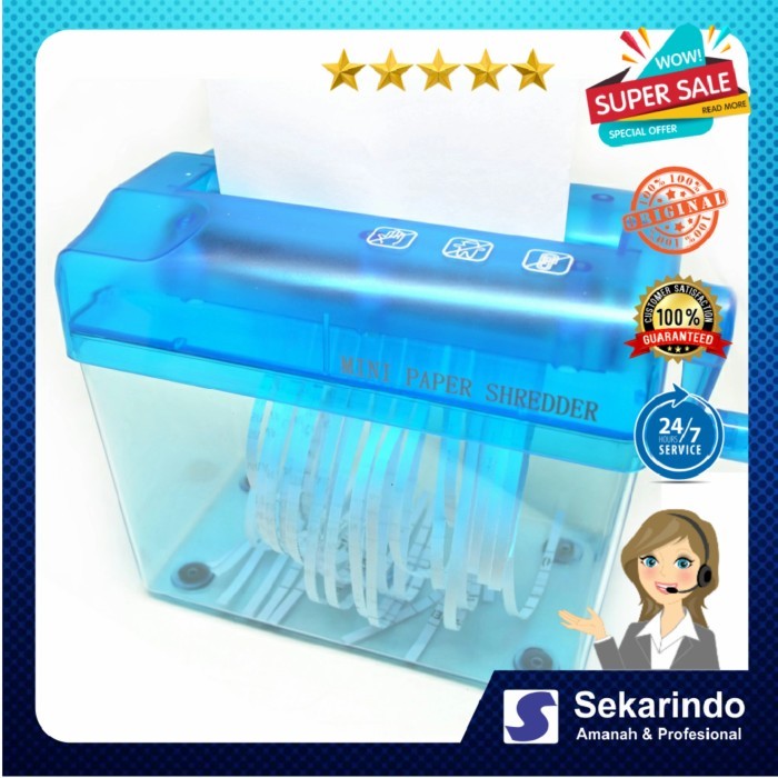 

TERLARIS! alat penghancur kertas manual papper shredder
