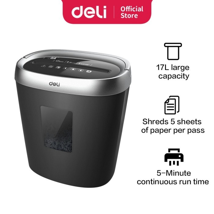 

Deli E9929 Paper Shredder Mesin Penghancur Kertas A4 17 liter ORI 9929