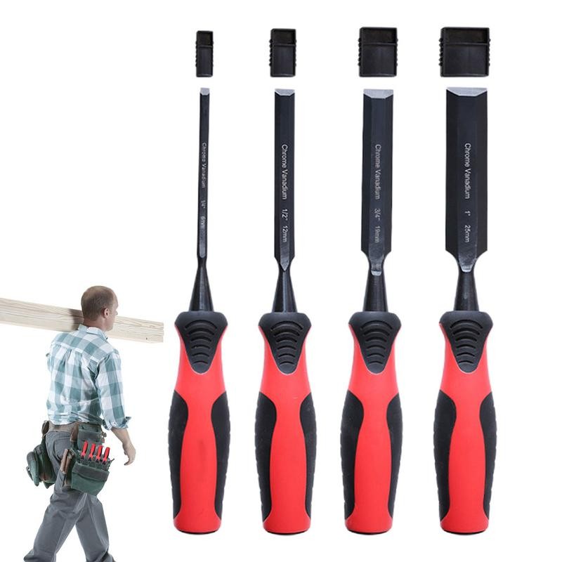 LIVIN Chisel Set CR-V Steel Woodworking Chisel Set Wood Carving Tools Carpenter Hand Tools In Storag