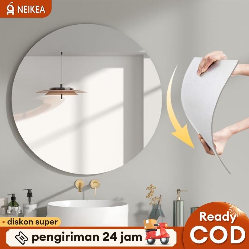Cermin Aesthetic Diameter Cermin Bulat Cermin Dinding Cermin Gantung Cermin Bulat Aesthetic