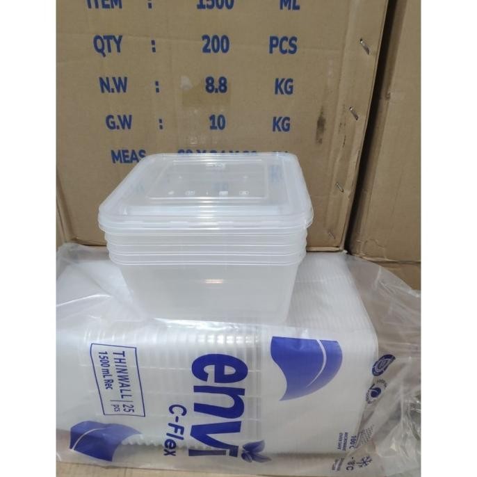 THINWALL ENVI SQUARE 2000ML ISI 25SET