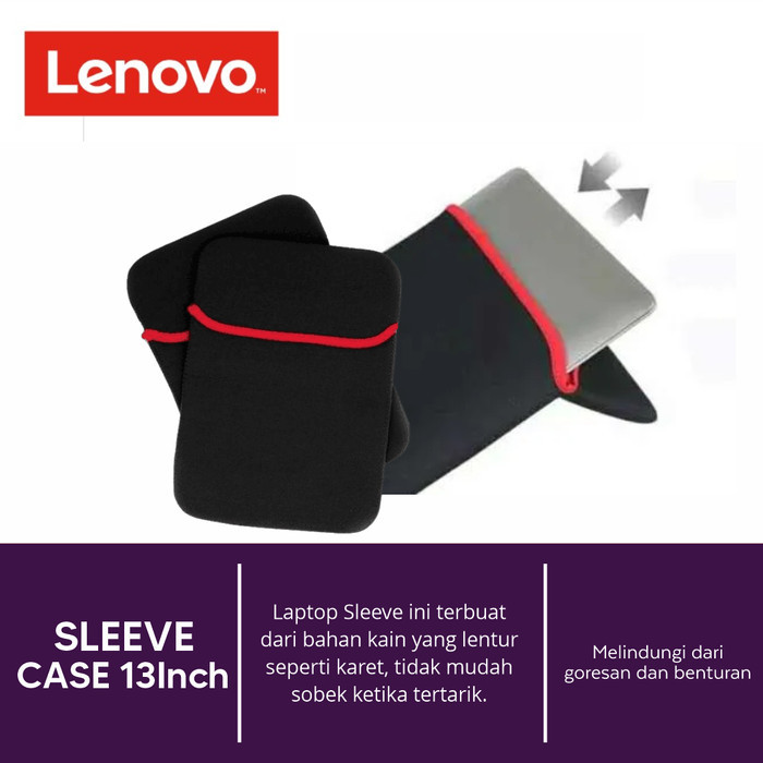 Sleeve Laptop - Yoga 6 ,Yoga Duet, Thinkbook, Thinkpad 13 Inch - Hitam