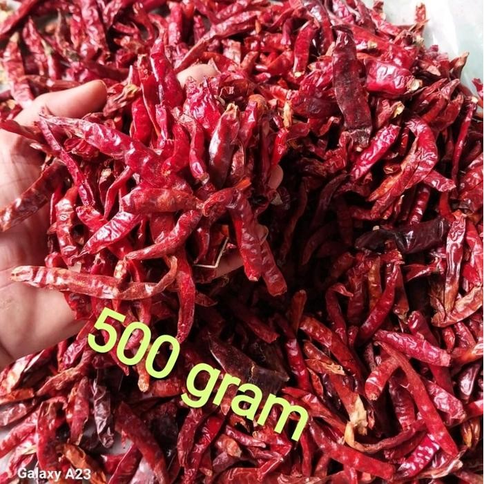 

Cabe Teja Kering Impor Super Pedas 500Gram Food