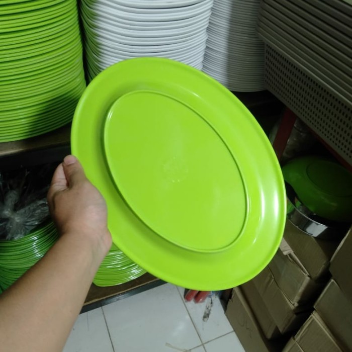 piring oval melamin 12 inci ( 1 lusin)