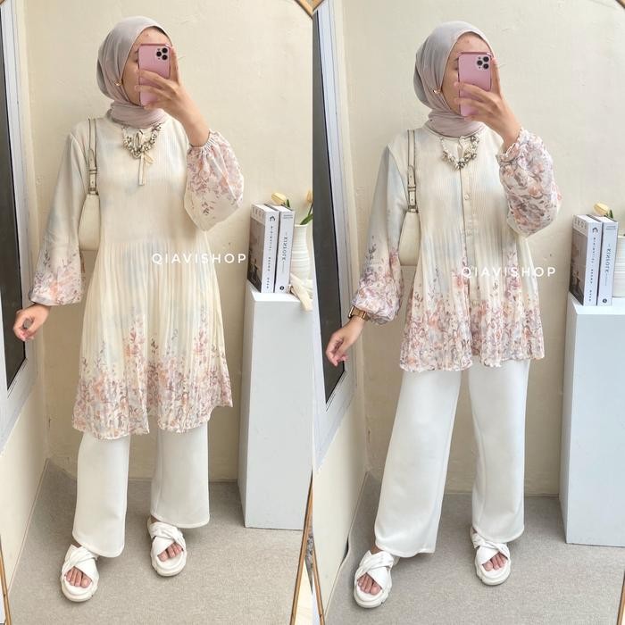 Terbaru Asny Tunik / Dina Blouse / Seragam Keluarga / Baju Kembaran Tunik & Blouse / Seragam Lebaran