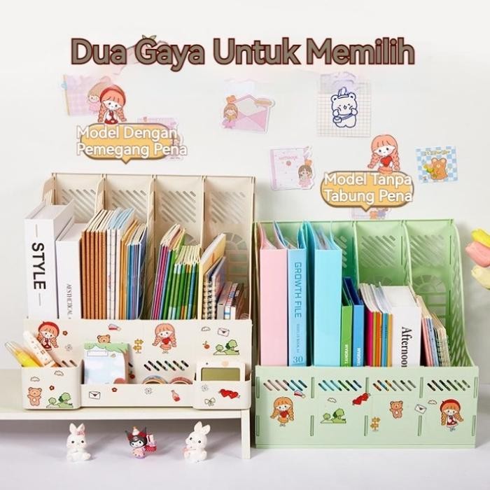 

CodRak Buku Sekat Rak Penyimpanan Desktop Organizer Rak Aesthetic Rak Ins Minimalis Laci Untuk Mini