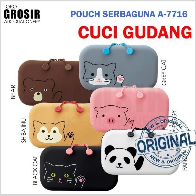 

TERMURAH - SALE LIHIT LAB Zipper Pouch Serbaguna Lucu A-7716